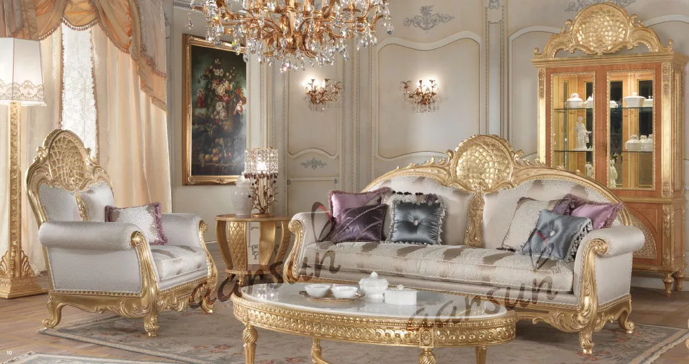 Royal Finish Sofa Set for Luxury Home SF-0030