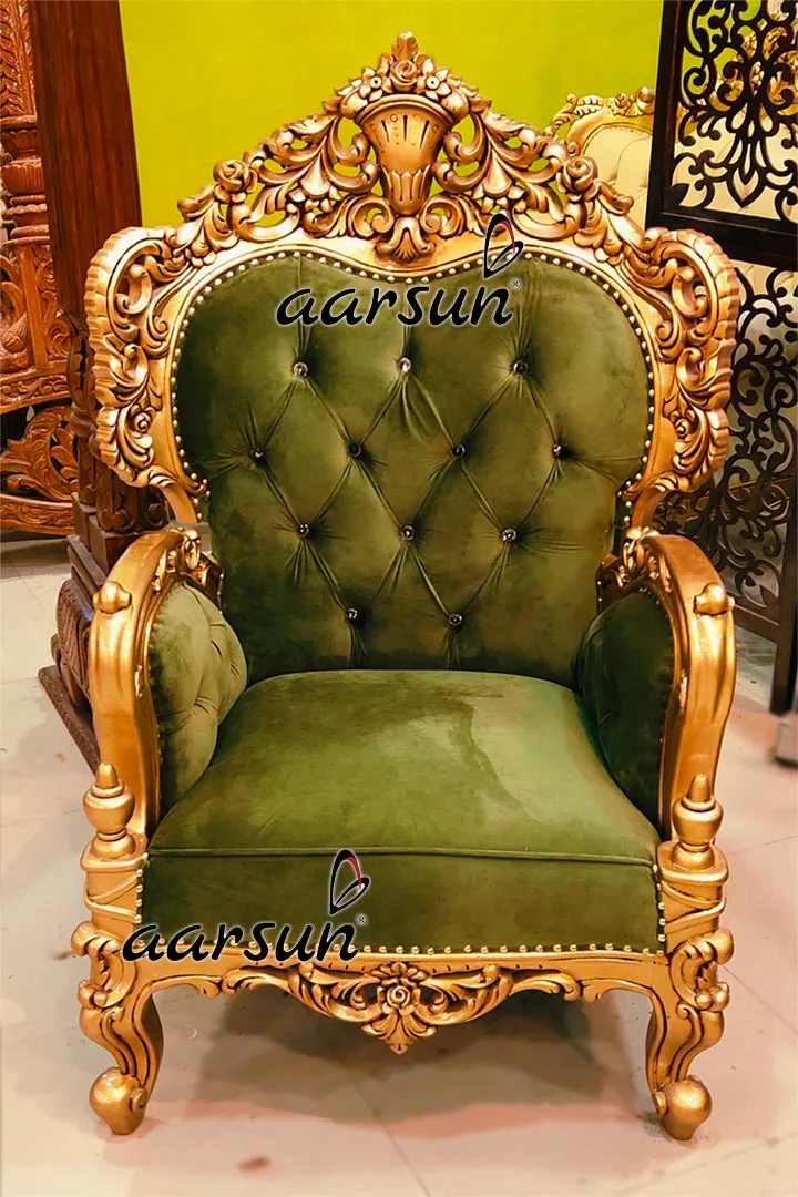 Royal Gold Italian Style Sofa Set 5 Seater YT-508 view 7
