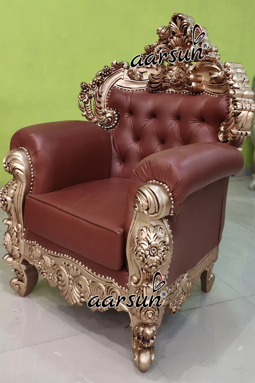 Royal Gold Sofa Set Design YT-619 view 5