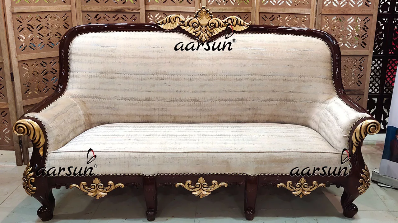 Royal Maharaja Sofa Set with Open Back Settee YT-535 view 3