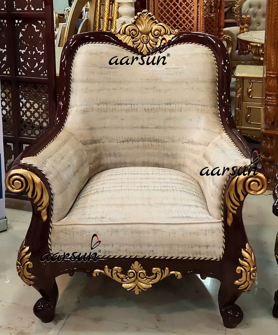 Royal Maharaja Sofa Set with Open Back Settee YT-535 view 4