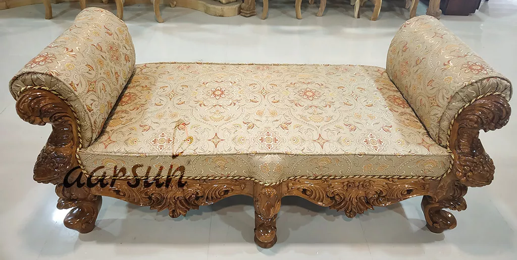 Royal Settee Design Bed Bench Top Model view 3