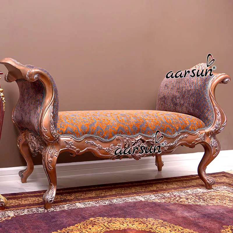 Royal Settee in Solid Wood SETT-0044 view 4