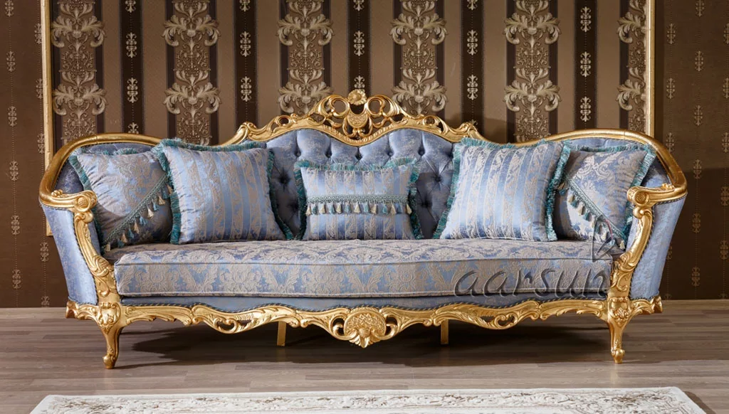 Royal Sofa Set Design Teak Wood SF-0031 view 3