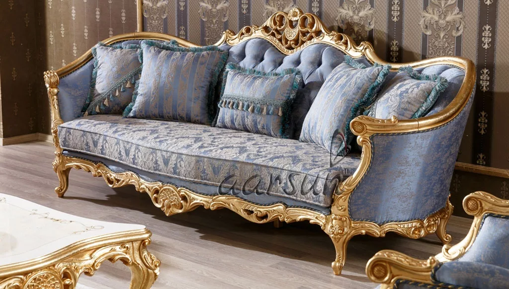 Royal Sofa Set Design Teak Wood SF-0031 view 4