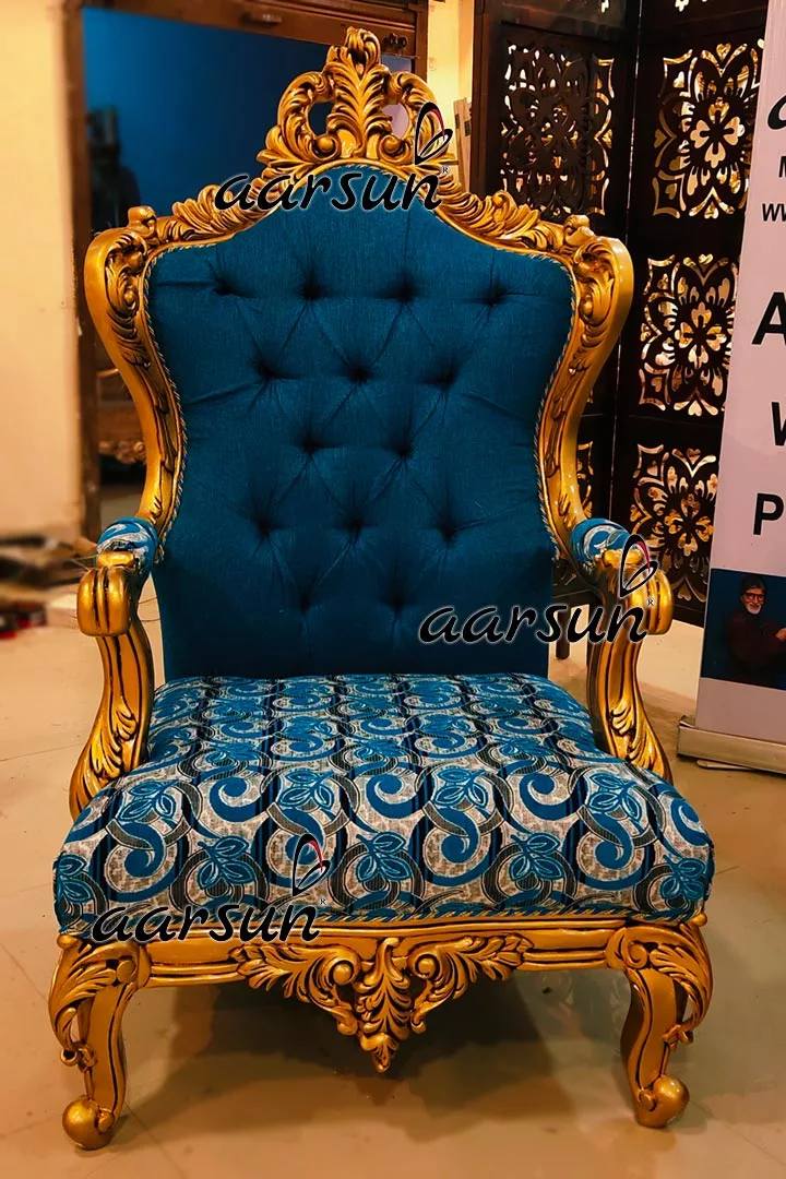 Royal Sofa Set in Antique Gold YT-488 view 3