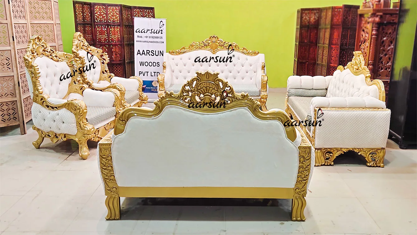 Royal Sofa Set in Gold YT-572 view 4