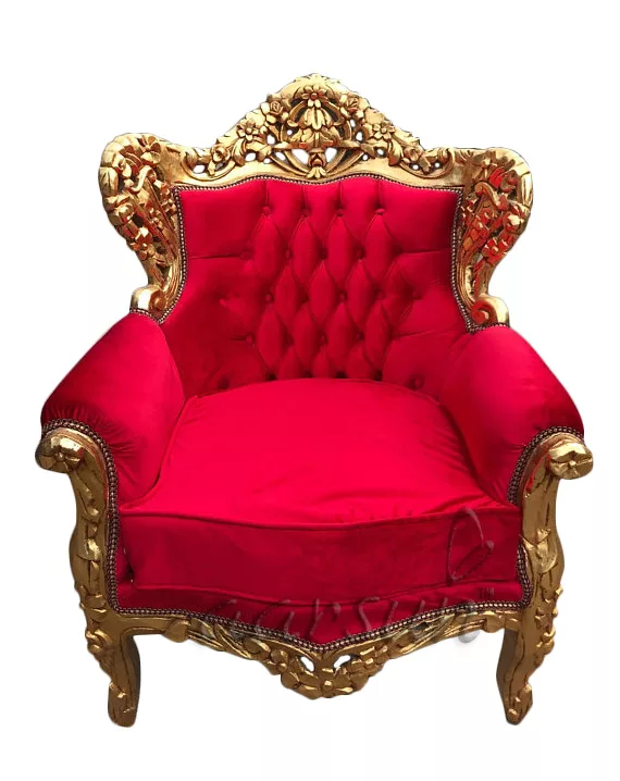 Royal Wood Sofa in Gold Finish SF-0025 view 4