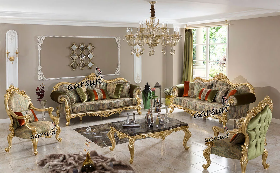 Royal Wooden Sofa Set SF-0033C