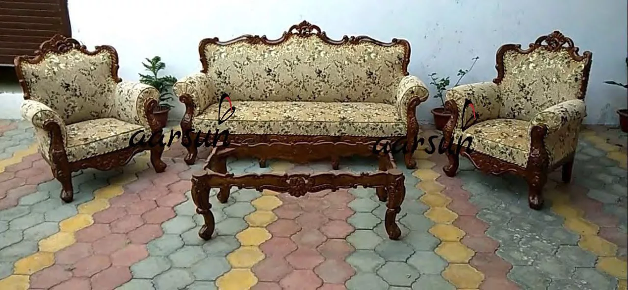 Sheesham Sofa Set 3+1+1 – YT-116 view 3