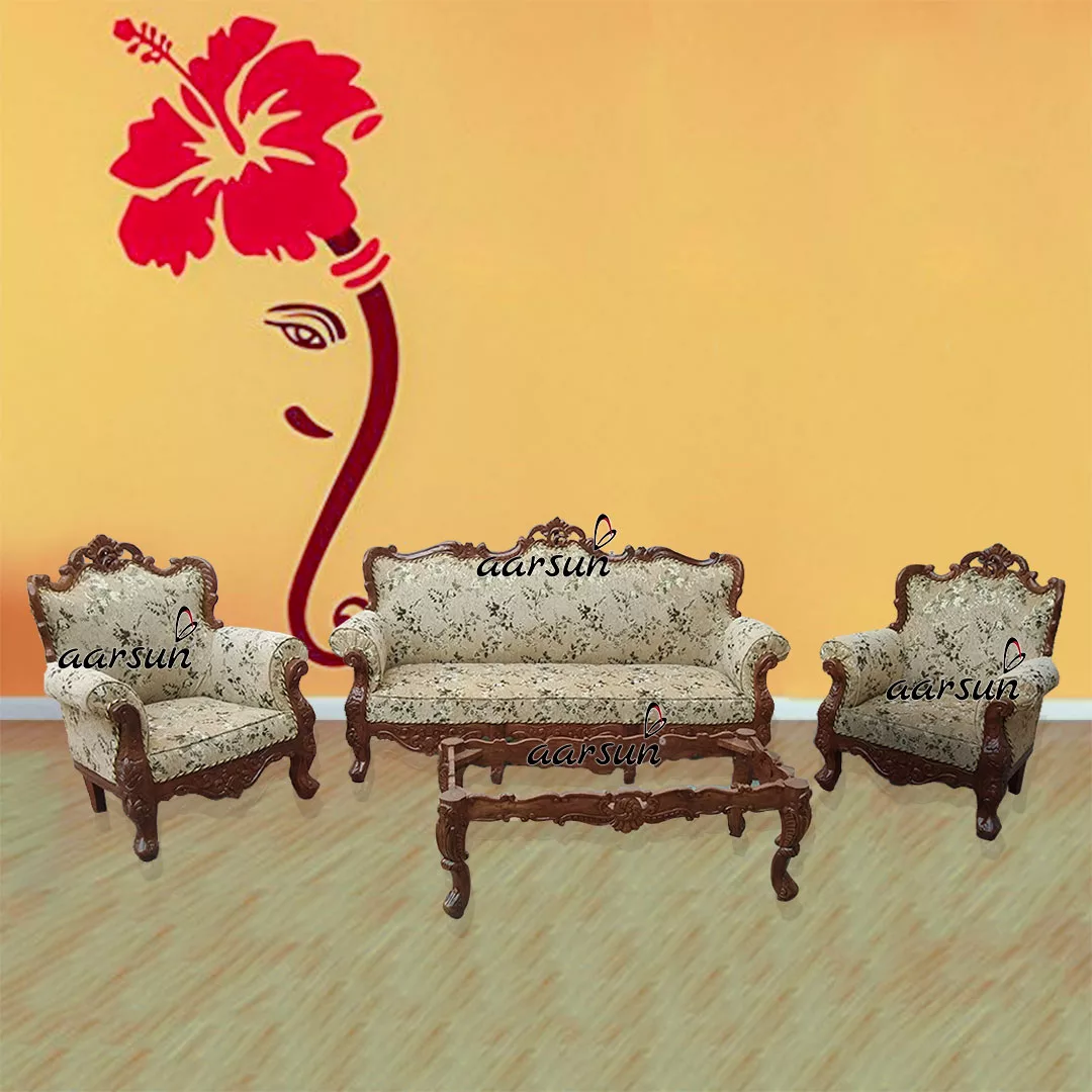 Sheesham Sofa Set 3+1+1 – YT-116