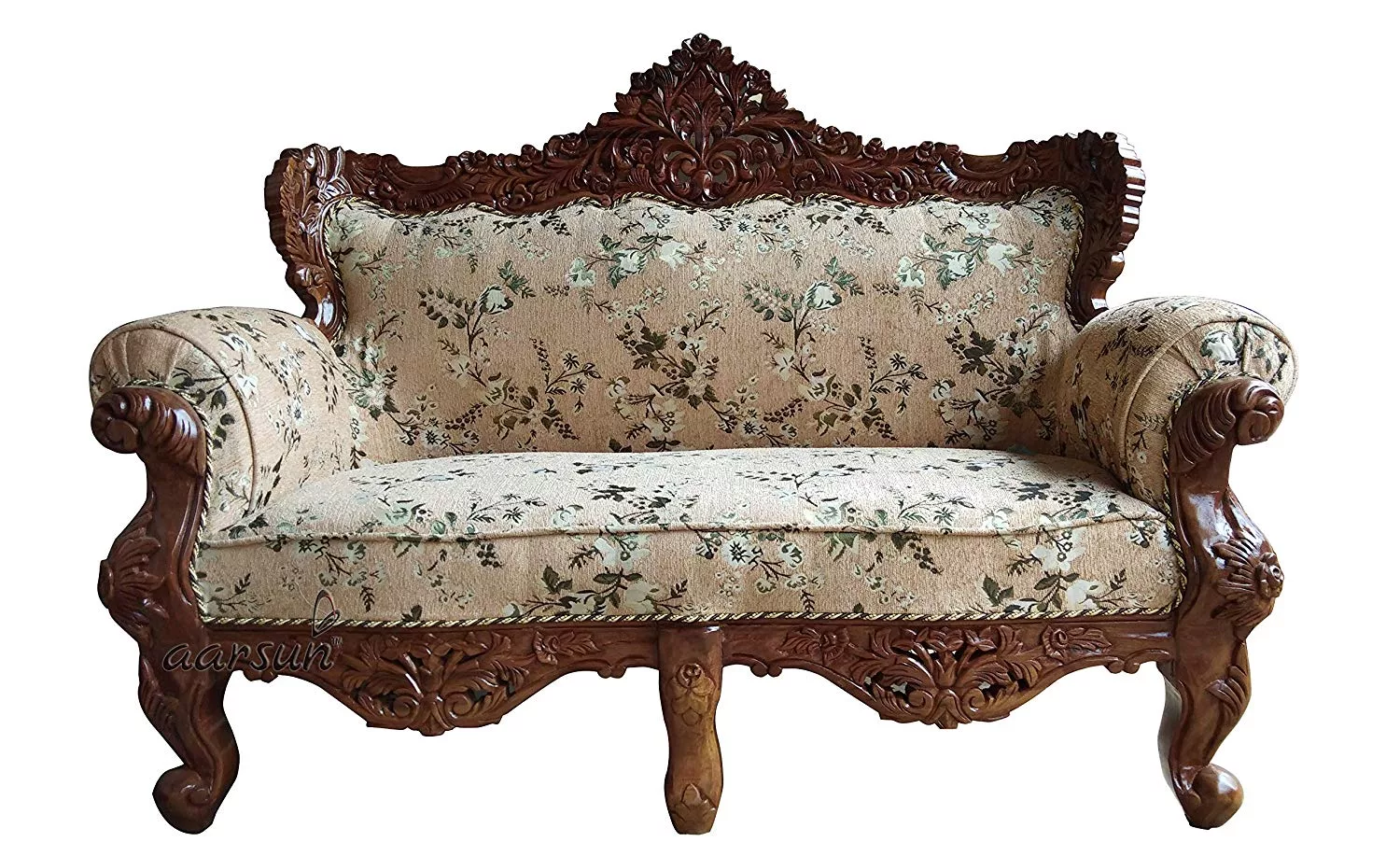 Sheesham Wooden Sofa Set 3+2+1 YT-40 view 5