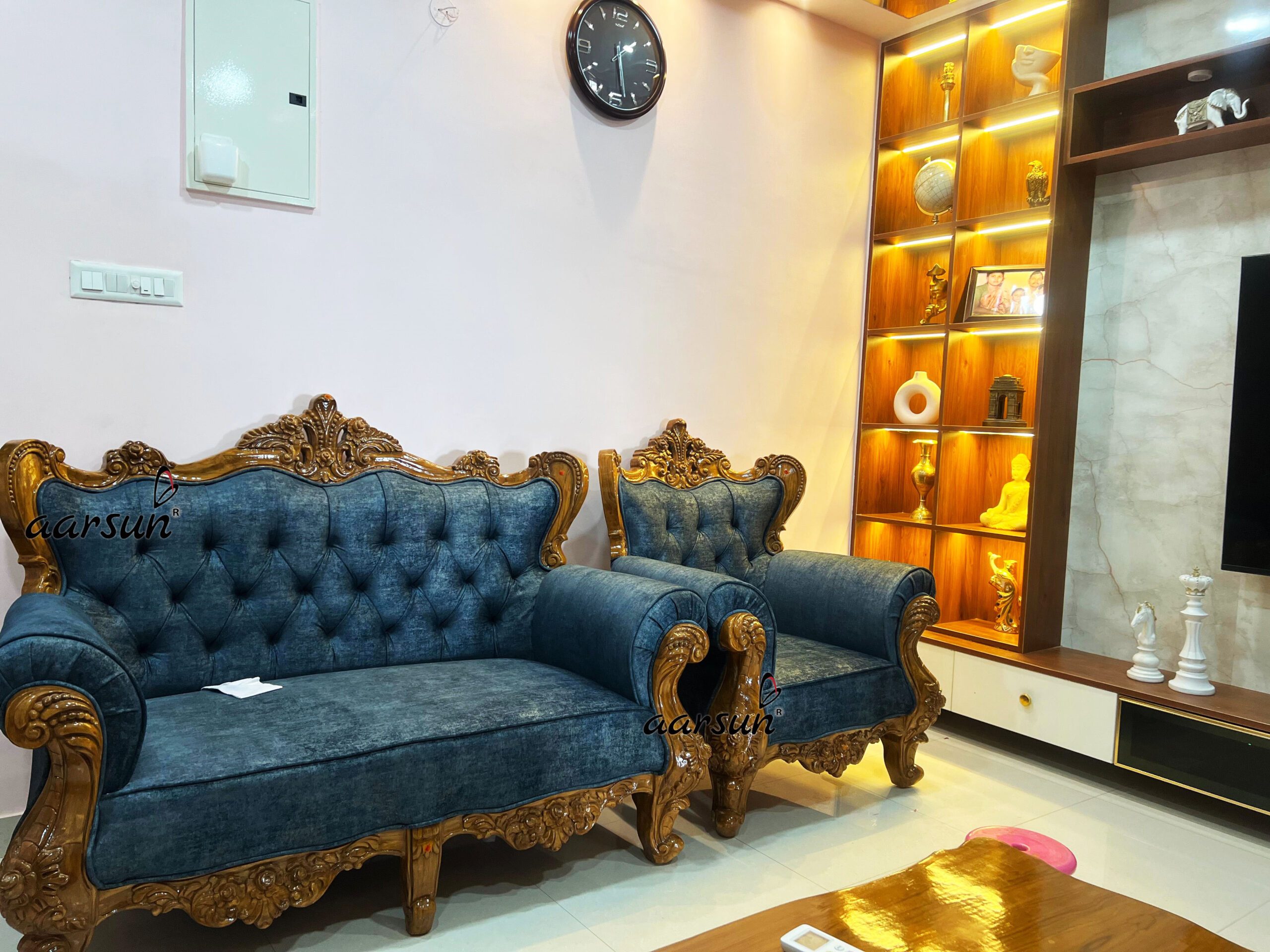 Sofa Set in Premium Wood