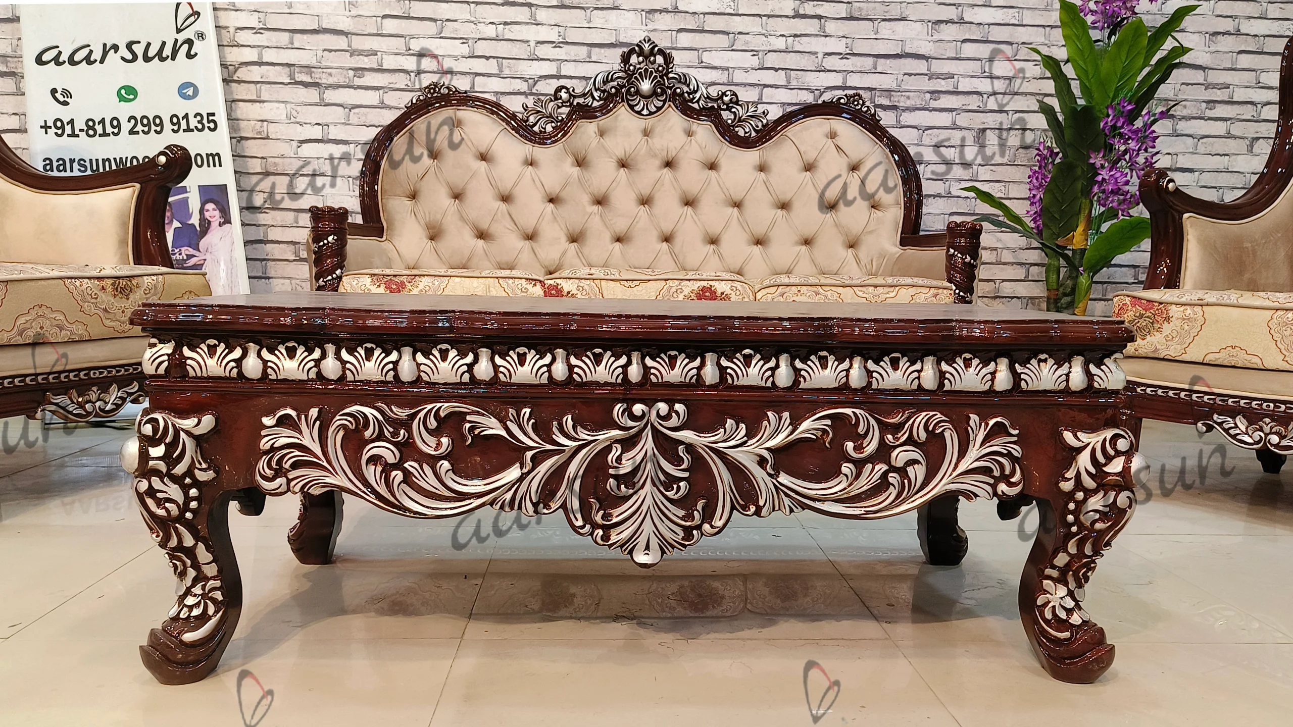 Sofa Set in Royal Finish view 3