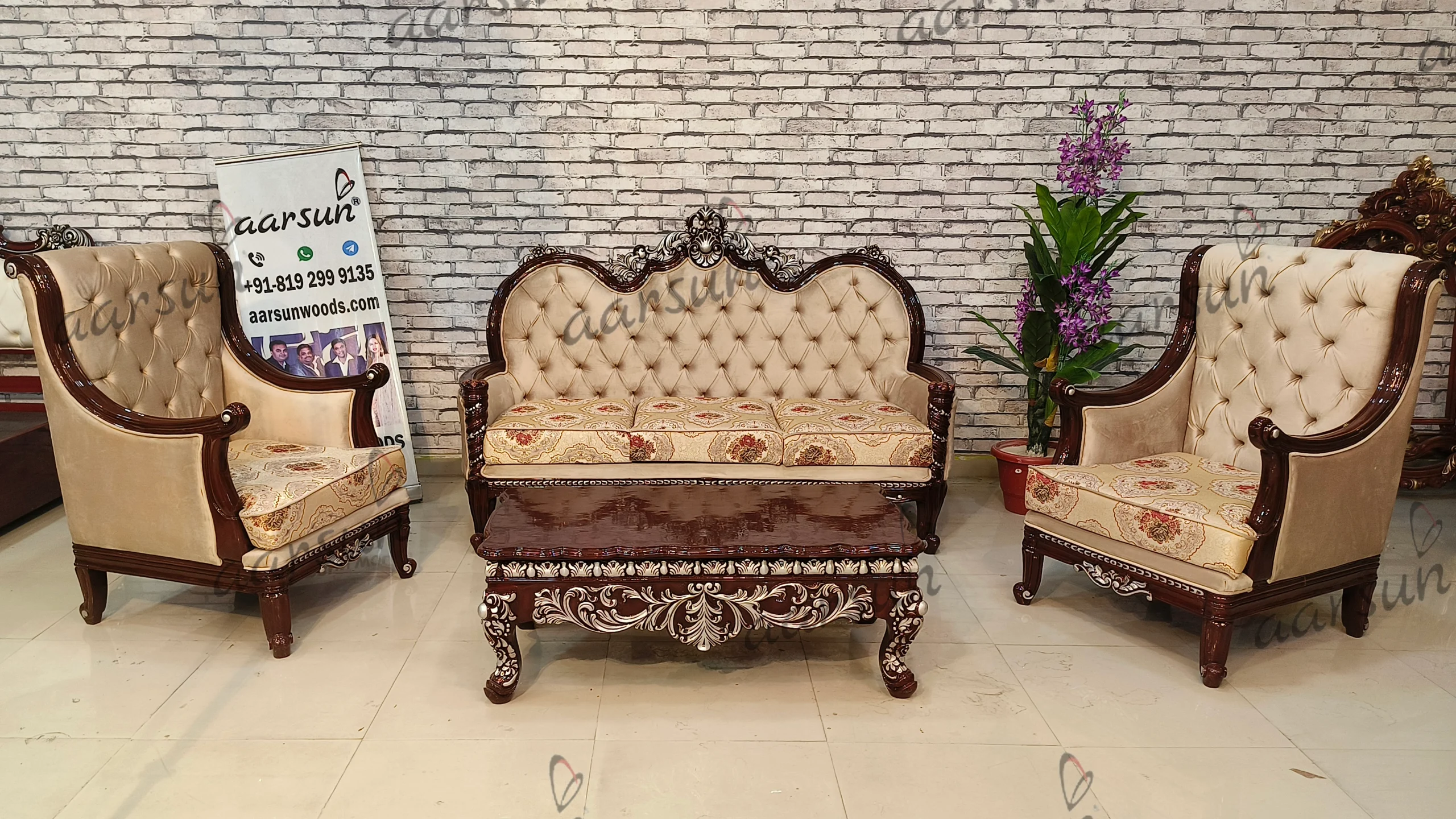 Sofa Set in Royal Finish view 9