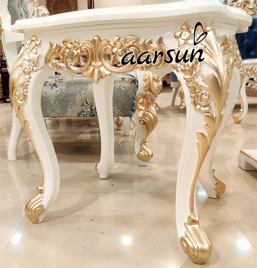 Sofa Set with Swing in White Gold Finish YT-206 view 5