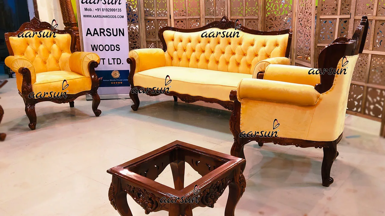 Subtle 5 Seater Sofa Set with Center Table and Corner Tables YT-503 view 3