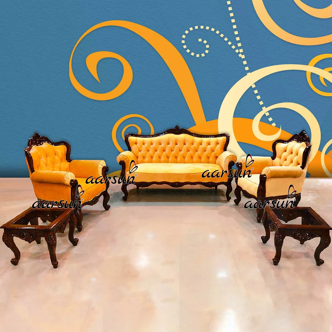 Subtle 5 Seater Sofa Set with Center Table and Corner Tables YT-503 view 8