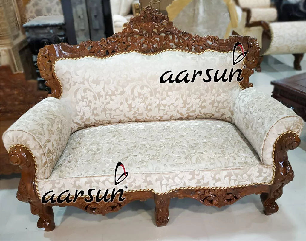 Teak Finish Sofa Set SF-0130 view 4