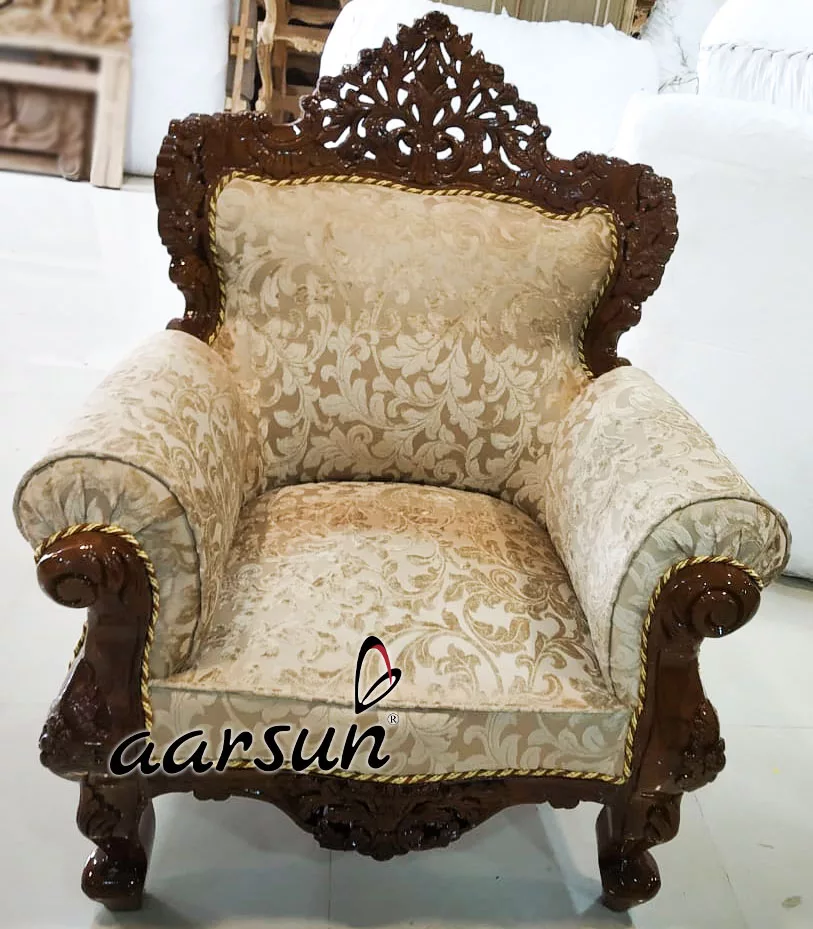 Teak Finish Sofa Set SF-0130 view 5