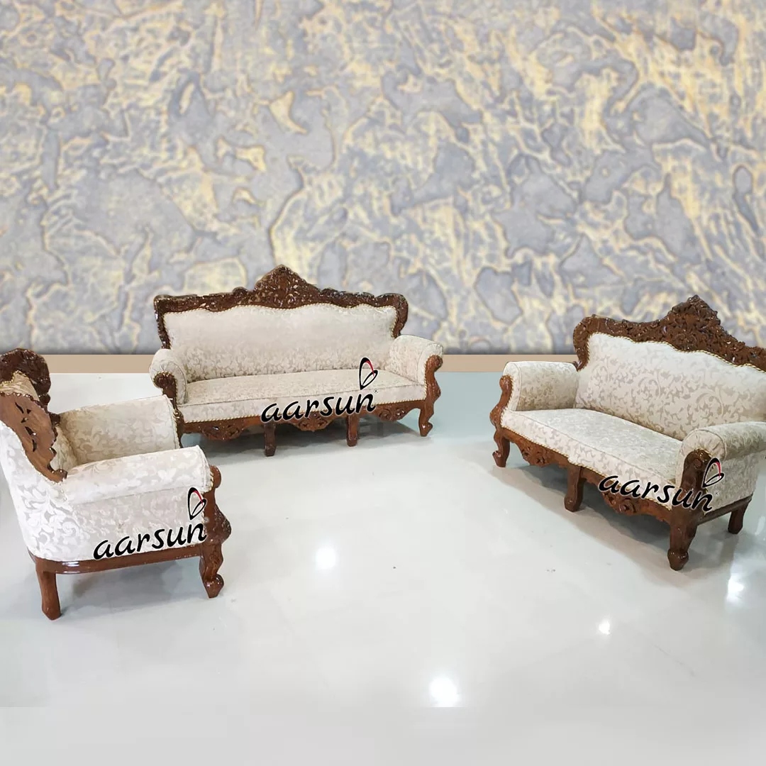Teak Finish Sofa Set SF-0130