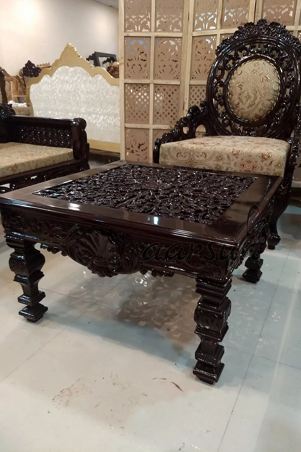 Teak Sofa Set (3+2+1+1) Center Table SF-0060 view 3