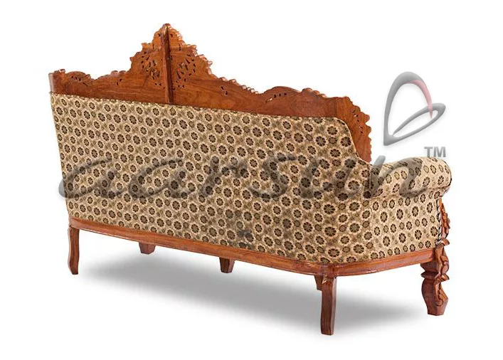 Teak Wood Dilwala Classic Sofa Set – SF-0066 view 5