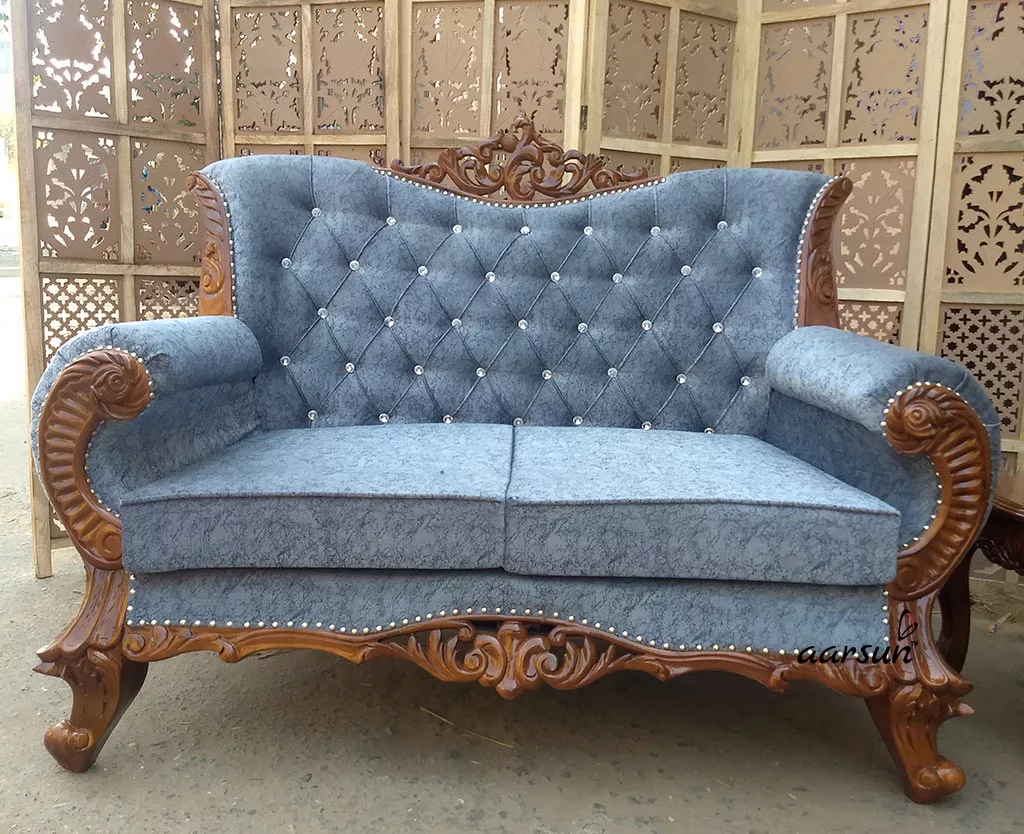 Teak Wood Sofa Set – Natural Finish YT-56 view 5