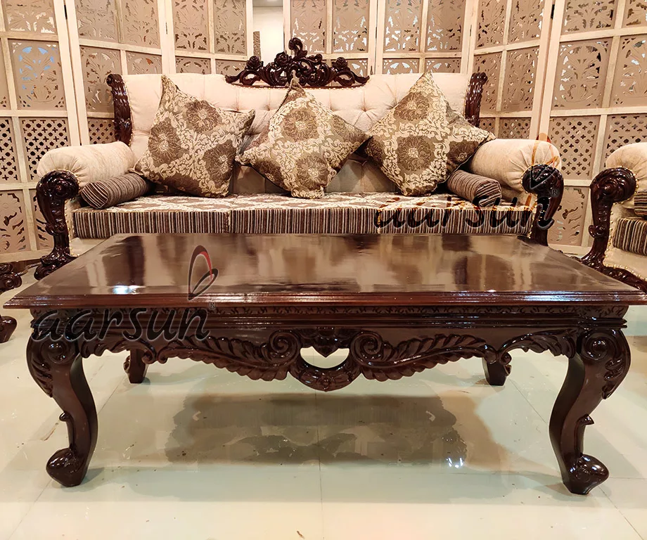 Teak Wood Sofa Set for Living Room YT-178 view 4