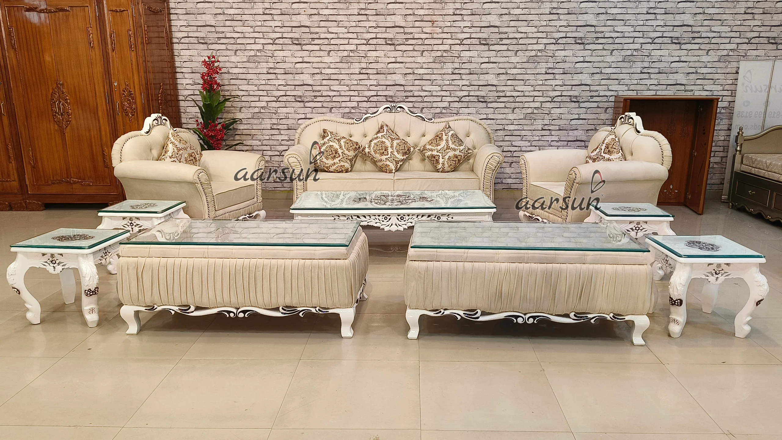 The Royal Villa Sofa Set Collection view 3