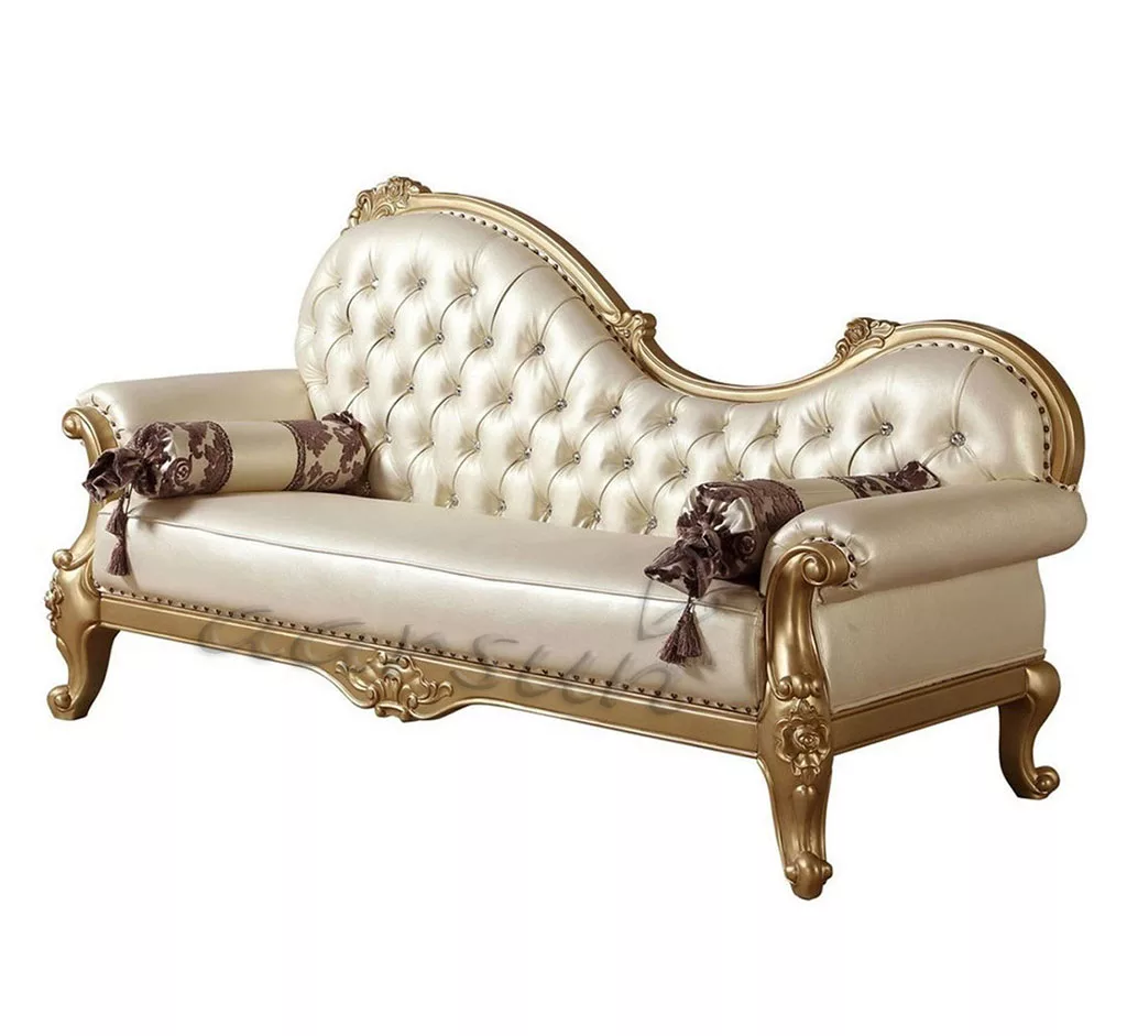 Traditional Sofa Set Antique gold finish SF-0019 view 6