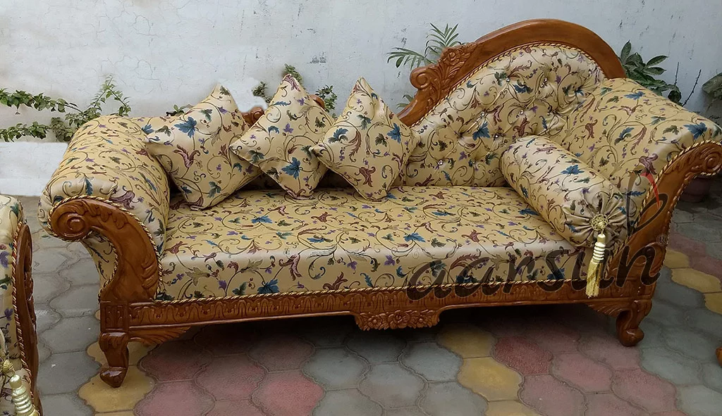 Traditional Style Sofa Set in Natural Finish YT-143 view 5
