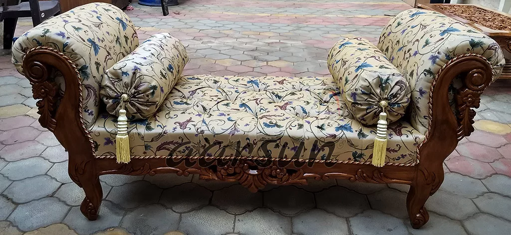 Traditional Style Sofa Set in Natural Finish YT-143 view 6