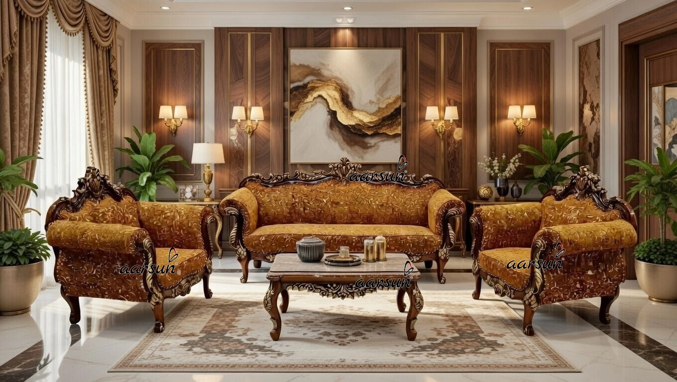Triple Shaded Sofa Set 3+1+1 SF-0045