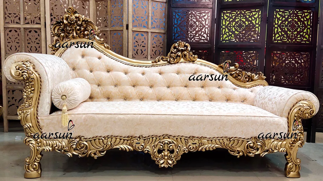 Ultra Luxurious Sofa Set in Antique Gold Double Carving Furniture YT-499 view 5