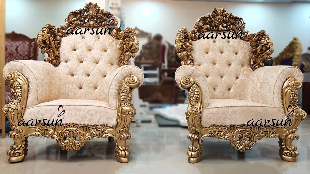 Ultra Luxurious Sofa Set in Antique Gold Double Carving Furniture YT-499 view 7