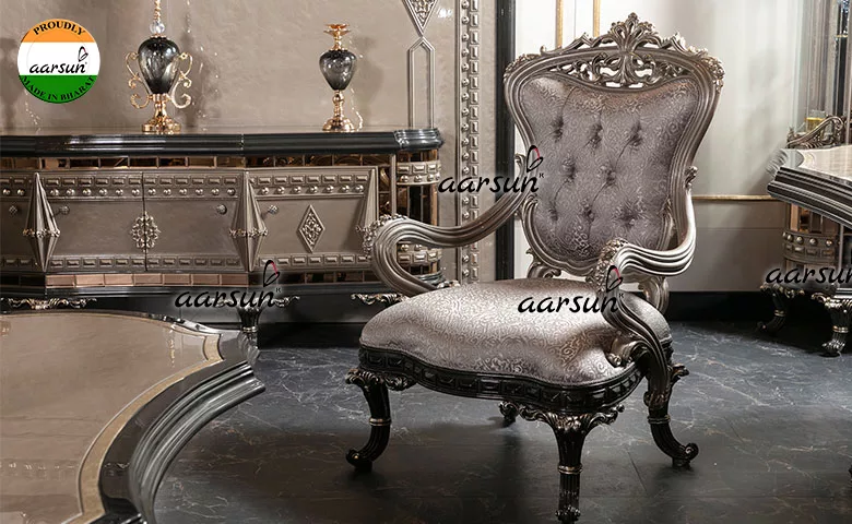 Ultra Luxury Sofa Set in Champagne Gold LUXSF-004 view 4