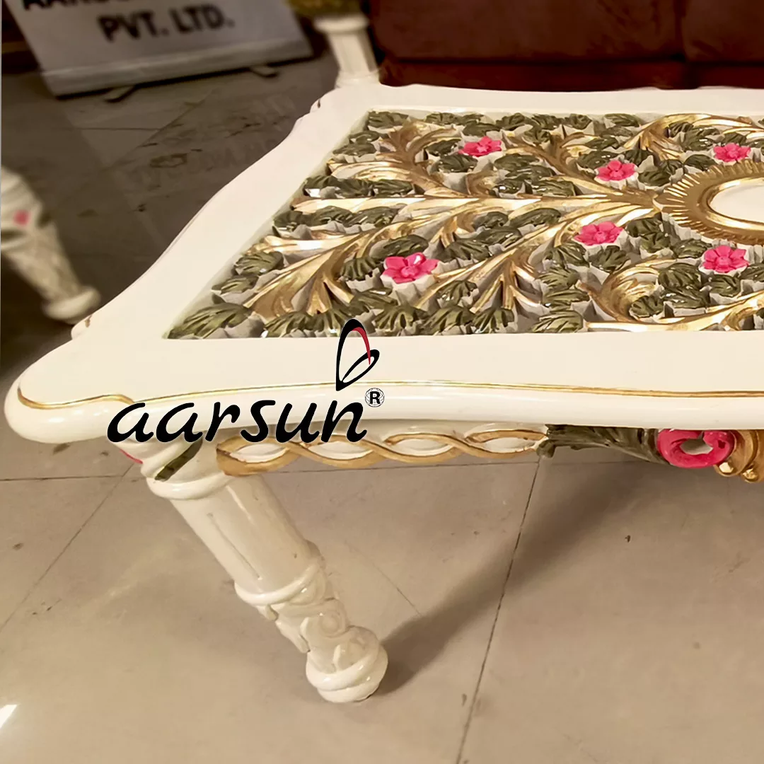 Ultra Luxury Sofa Set with Gold Leafing YT-684 view 4