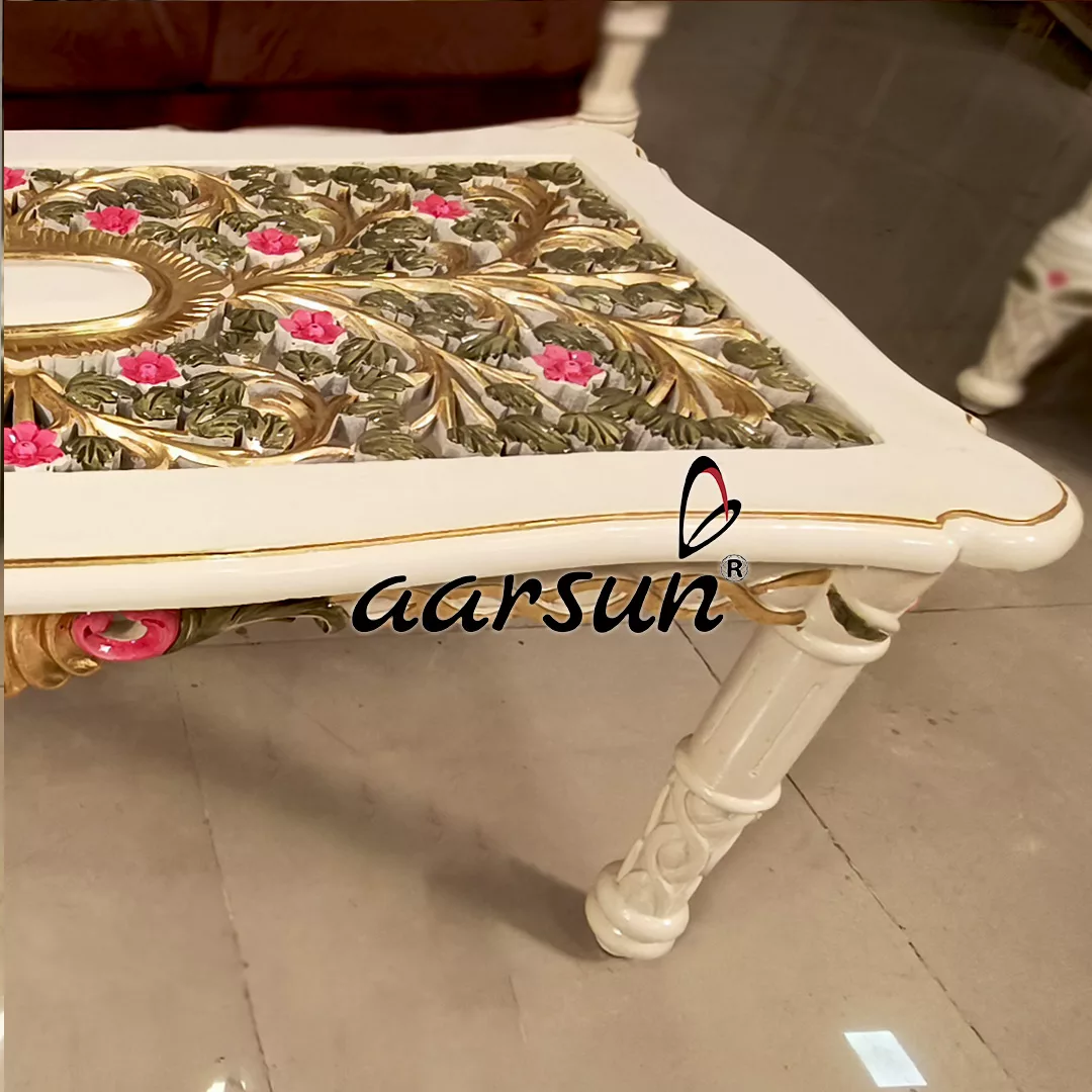 Ultra Luxury Sofa Set with Gold Leafing YT-684 view 5