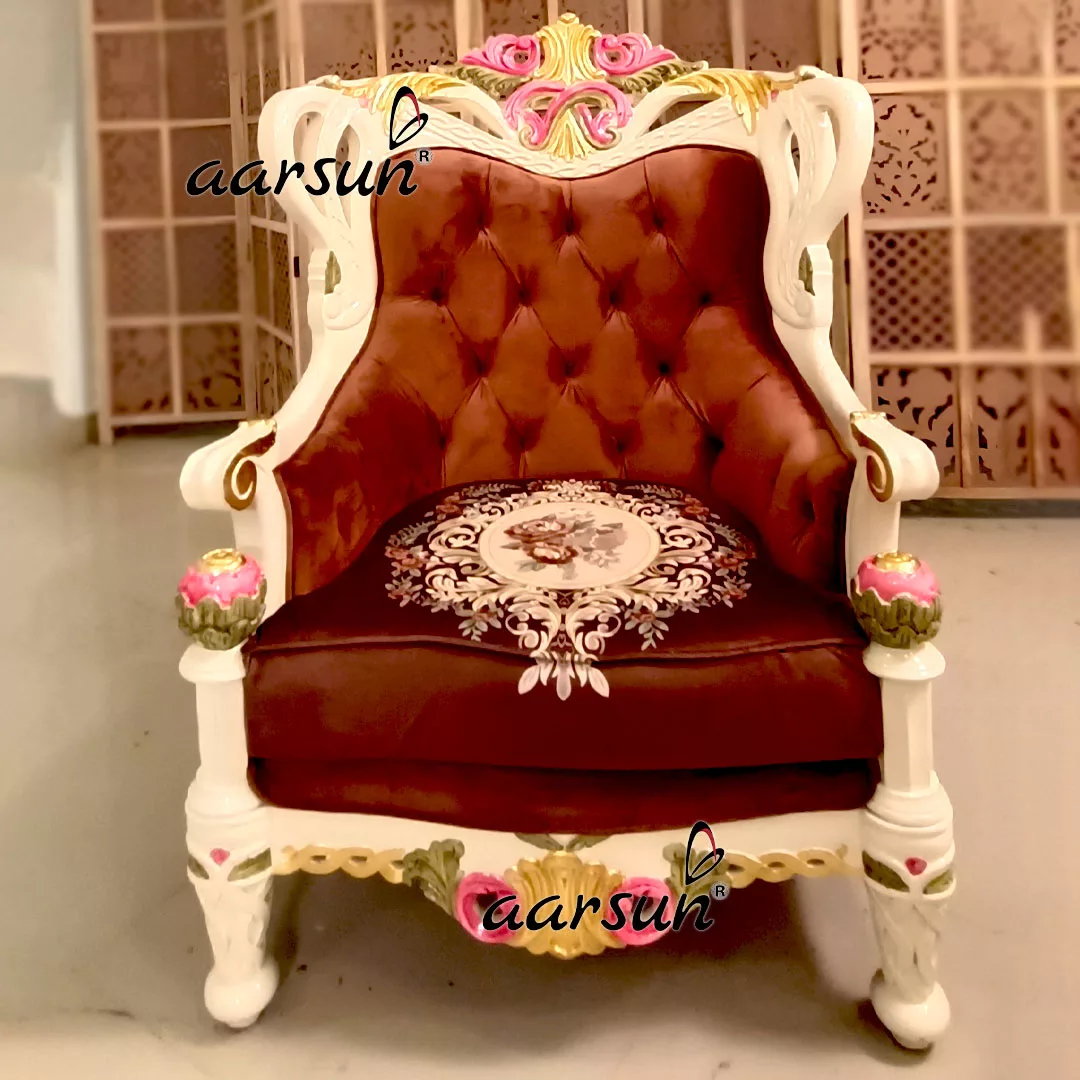 Ultra Luxury Sofa Set with Gold Leafing YT-684 view 7