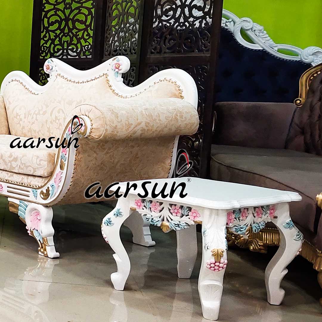 Unique Royal Couch Set in Multicolor Theme YT-473 view 5