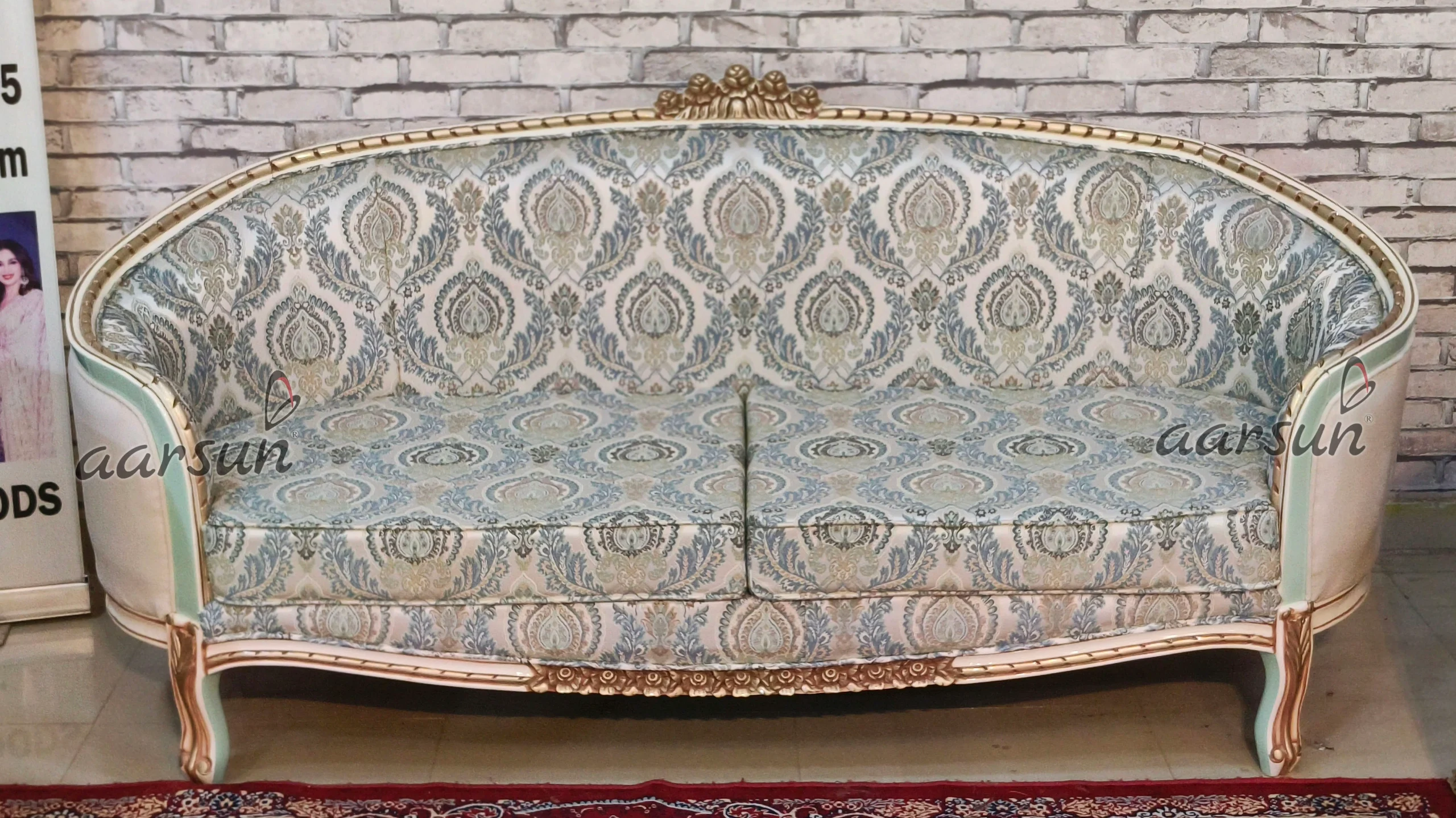 Unique Sofa Set with hand-carved workmanship view 8