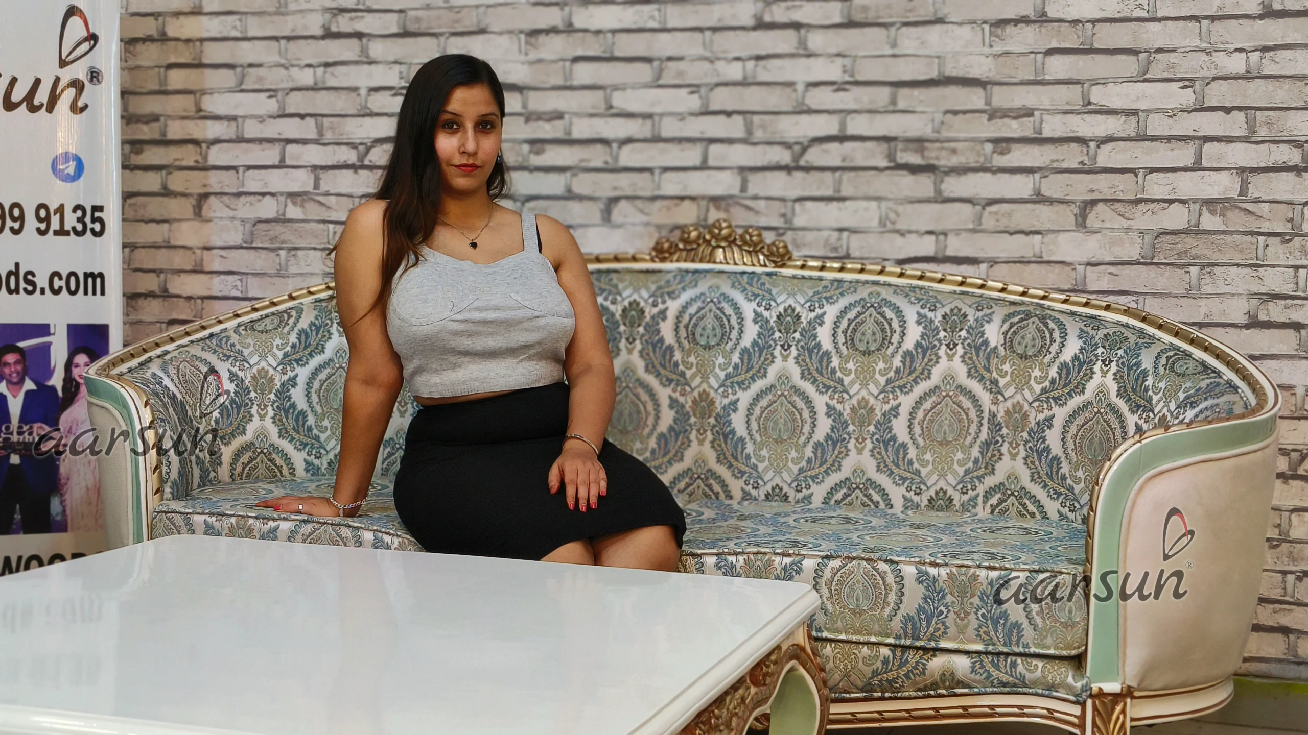 Unique Sofa Set with hand-carved workmanship view 9