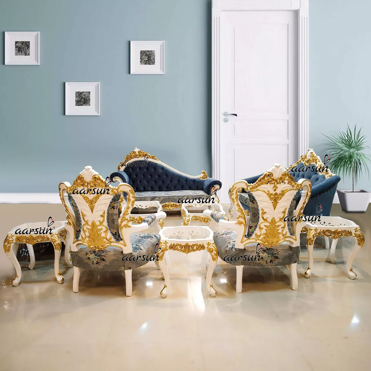 Victorian Style Sofa Set YT-163 view 9