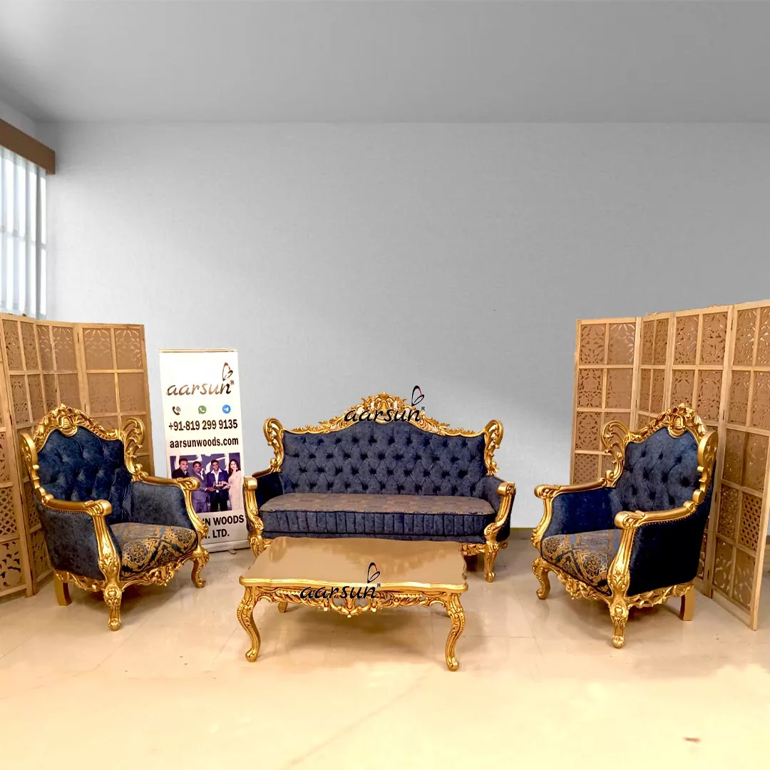 Victorian Style Sofa Set view 5
