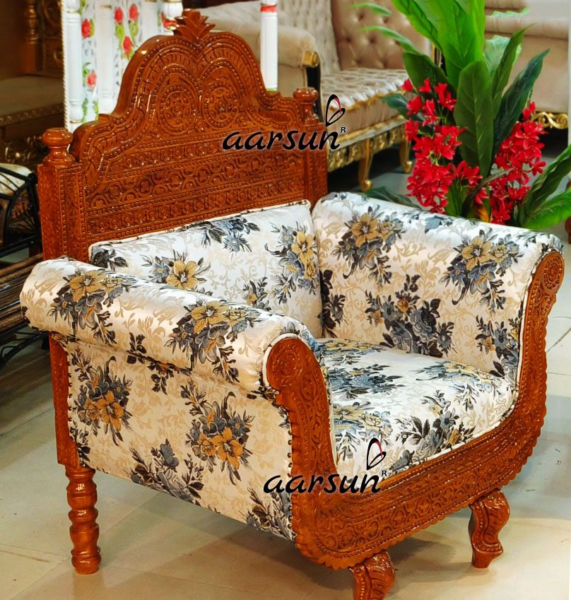 Vintage Rajasthani Style Sofa Set with Video view 3