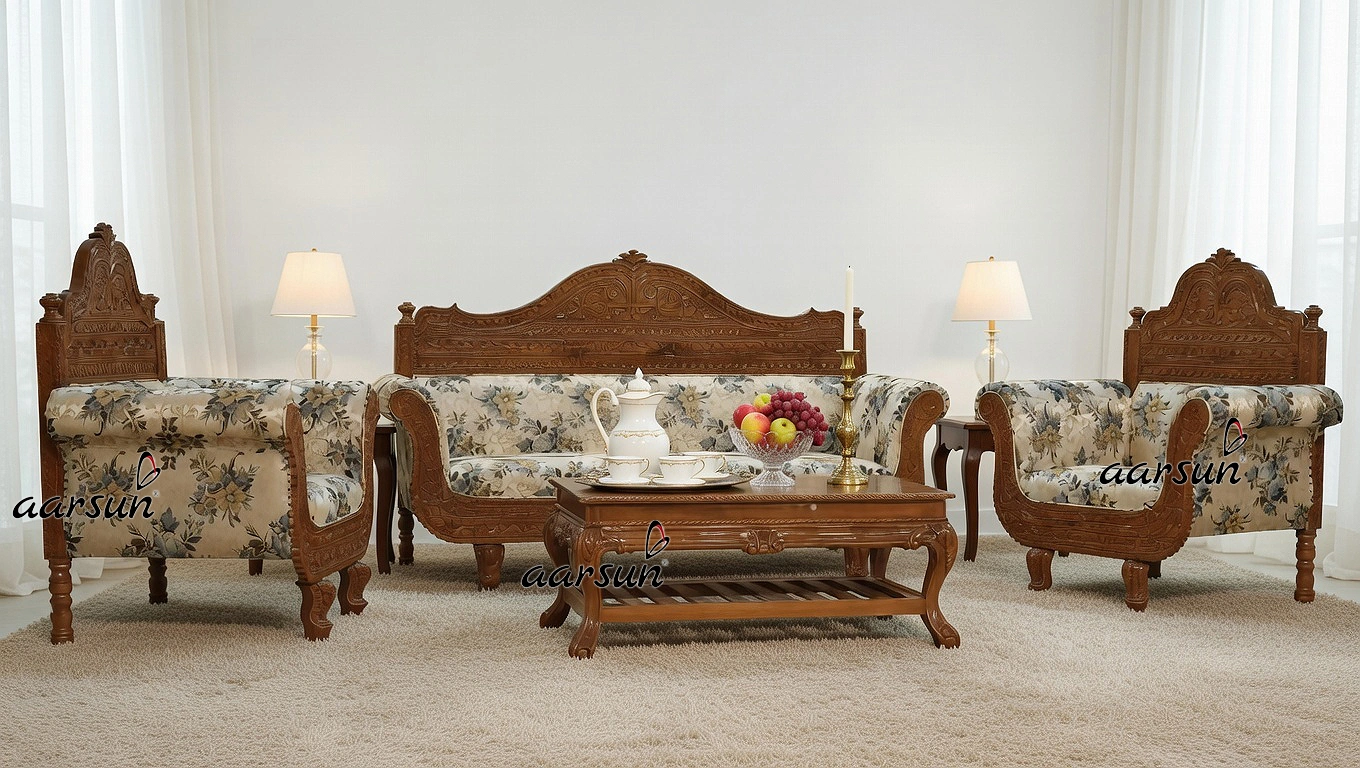 Vintage Rajasthani Style Sofa Set with Video