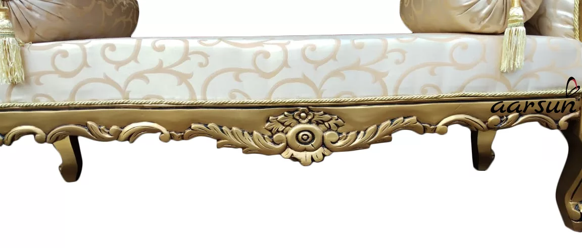 Wooden Bed Bench -Gold Finish YT-29 view 4