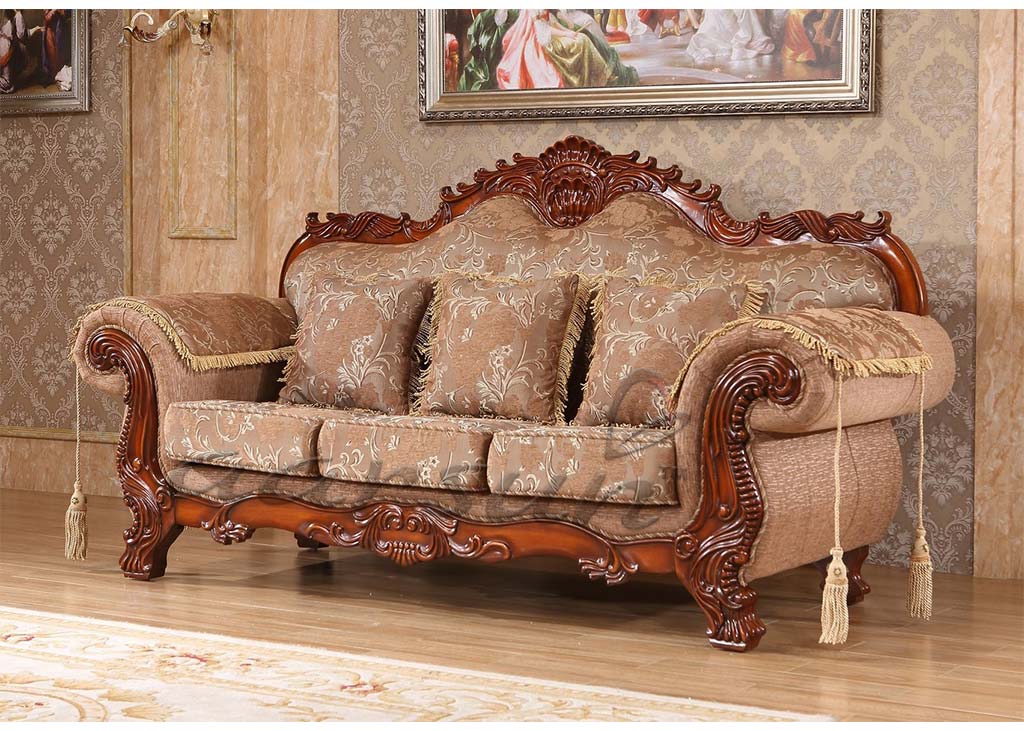 Wooden Dazzling Sofa Set for Living Room SF-0071 view 3