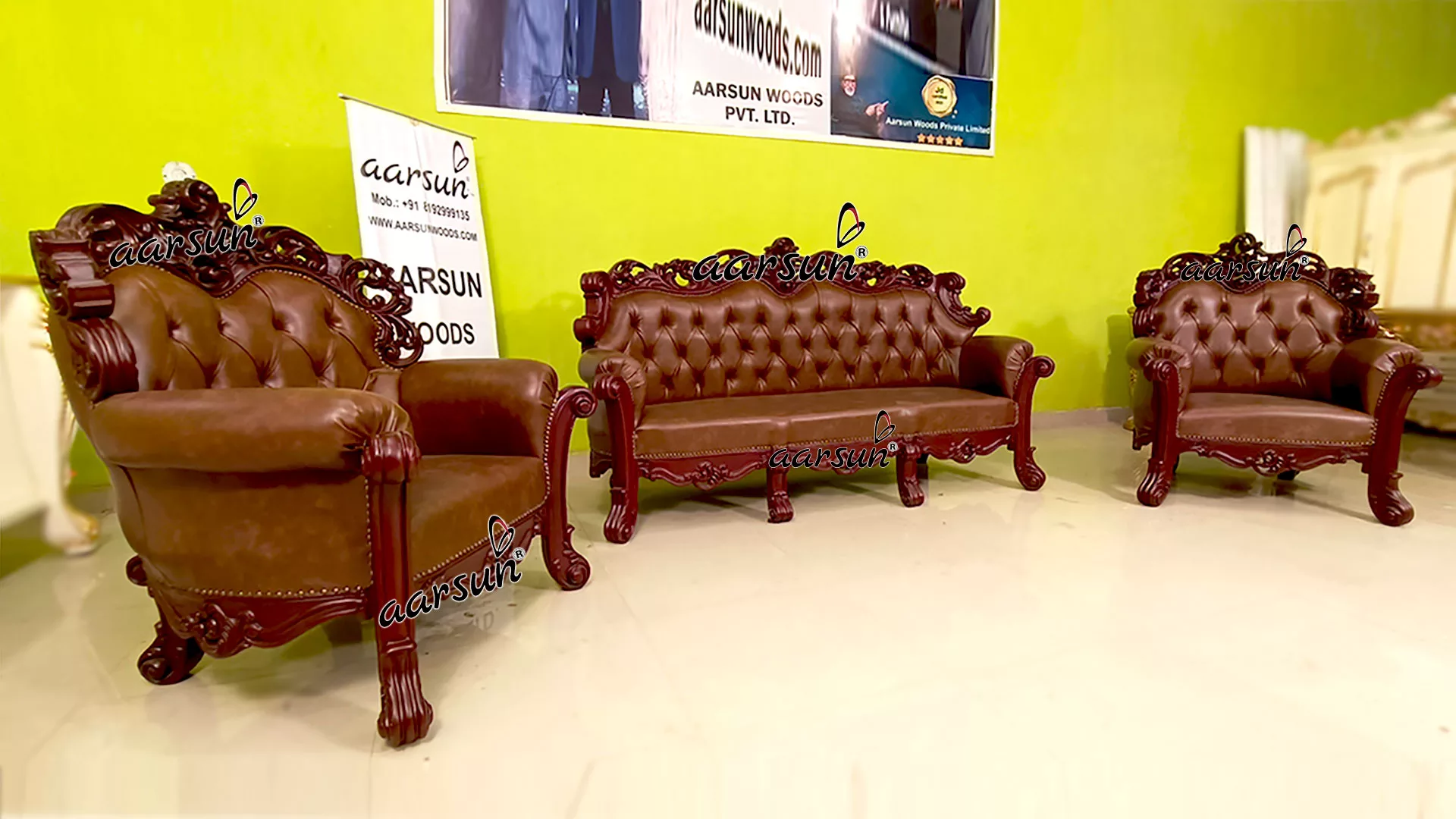 Wooden Designer Sofa Set YT-651